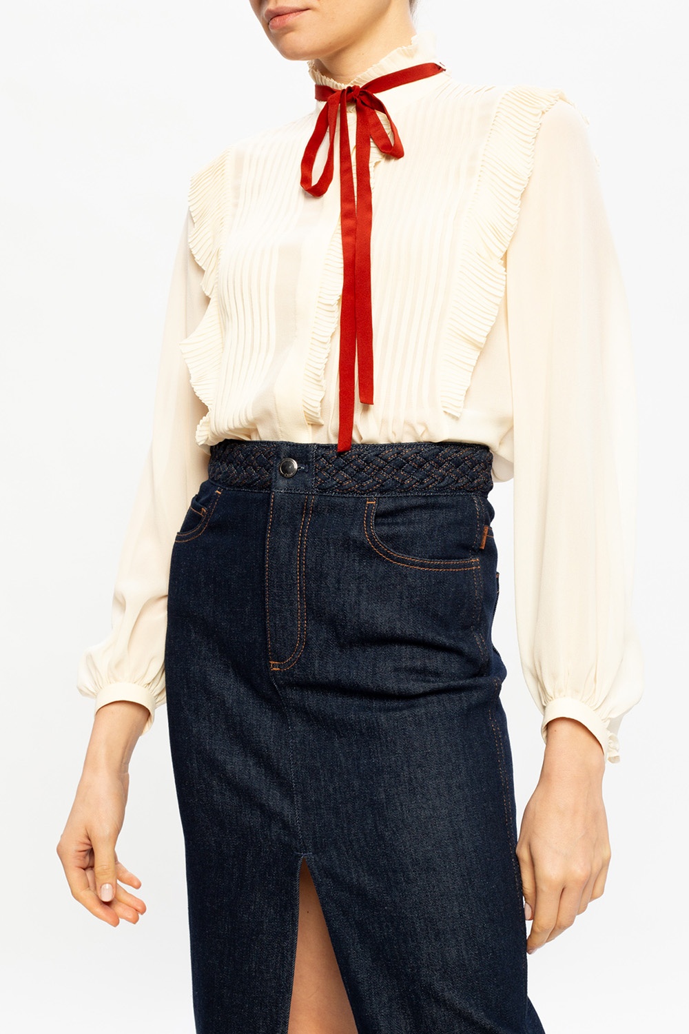 Chloé Self-tie shirt